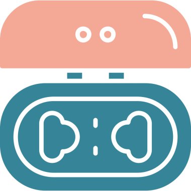 Tek bir simgenin vektör illüstrasyonu