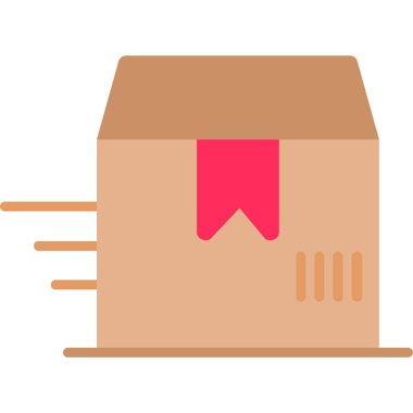 Paket. Web simgesi basit illüstrasyon