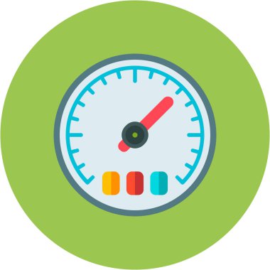 Hız göstergesi simgesinin vektör illüstrasyonu