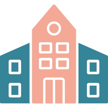 Bina. Web simgesi basit tasarım