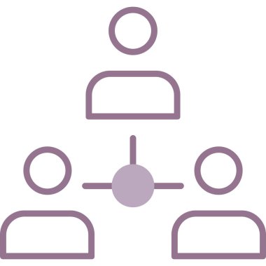 hiyerarşi. Web simgesi basit illüstrasyon