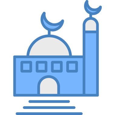 Cami simgesi vektör illüstrasyonu