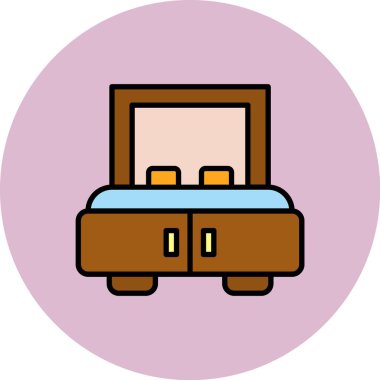 bavul ikonu vektör illüstrasyonu