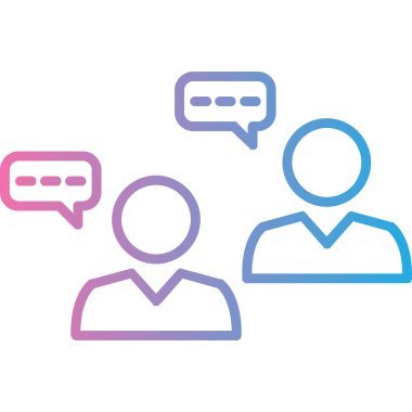 Konuşma baloncukları vektör çizim tasarımı olan bir grup insan