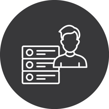 iş adamı vektör illüstrasyon simgesi