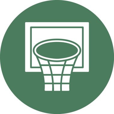 Basketbol ikonu. Vektör illüstrasyonu