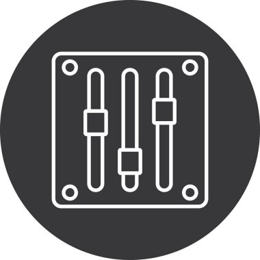 Devre kartı simgesi modada izole edilmiş arkaplan