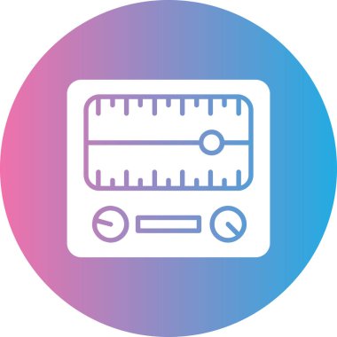cetvel simgesi, vektör illüstrasyon tasarımı