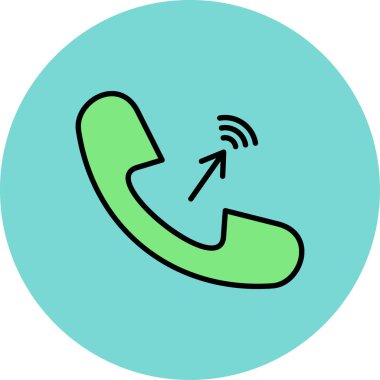 Telefon vektör simgesi modern basit vektör illüstrasyonu