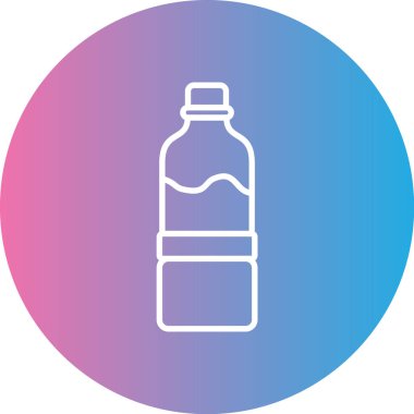 Şişe simgesinin vektör illüstrasyonu