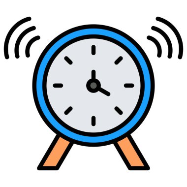 Saat. Web simgesi basit illüstrasyon