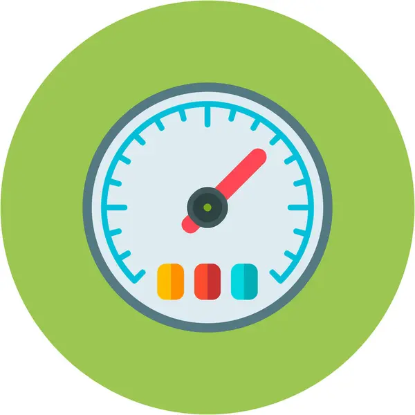 Hız göstergesi simgesinin vektör illüstrasyonu