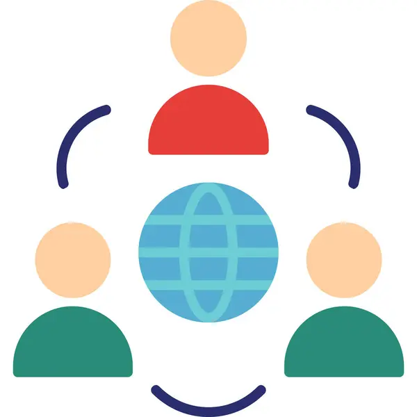 Sosyal ağ vektör simgesi