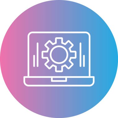 bilgisayar vektör simgesi modern basit tasarım