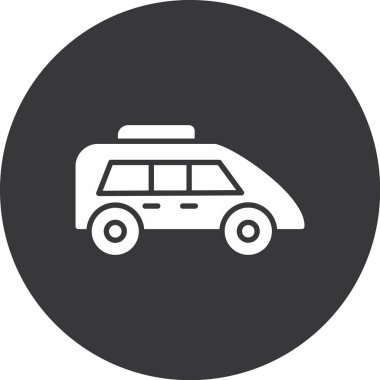 otomobil sigortası araç simgesi ana hat biçiminde