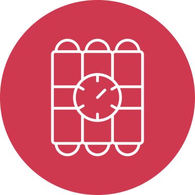 çalar saat simge vektör çizim