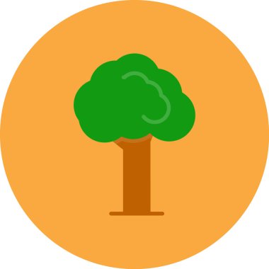 Orman ikonu vektörü. düz vektör işareti