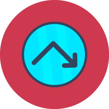 ok vektörü simgesi modern basit illüstrasyon