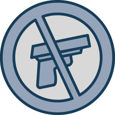 silah simgesi, vektör illüstrasyonu