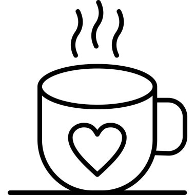 Fincan kahve kutsal kişilerin resmi, vektör çizim