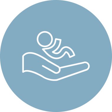 İnsan simgesinin vektör illüstrasyonu