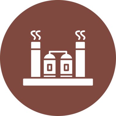 Fabrika simgesi vektör illüstrasyonu