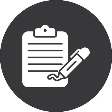 Belge simgesinin vektör illüstrasyonu