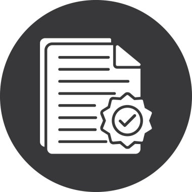 Kontrol listesi simgesi, vektör illüstrasyonu