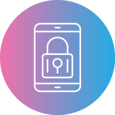 Akıllı telefon simgesinin vektör illüstrasyonu