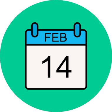 Bir günlük takvimde 14 Şubat tarihi