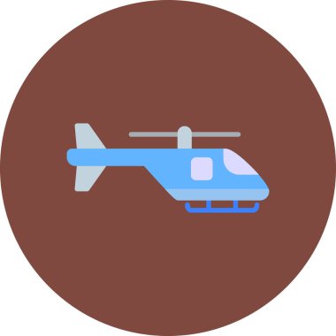 Helikopter simgesi vektör illüstrasyonu
