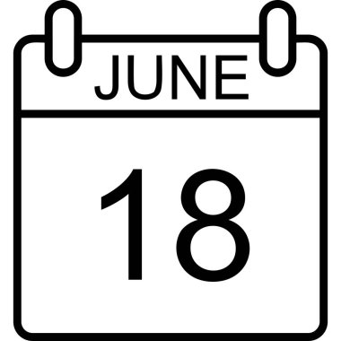 Takvim simgesi tasarımı, vektör illüstrasyonu