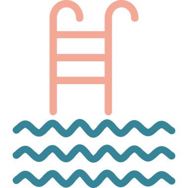 Yüzme havuzu. Web simgesi