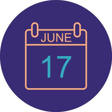 Takvim simgesinin vektör illüstrasyonu