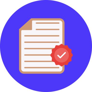 Belge. Web simgesi basit tasarım