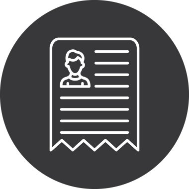 Belge. Web simgesi basit illüstrasyon