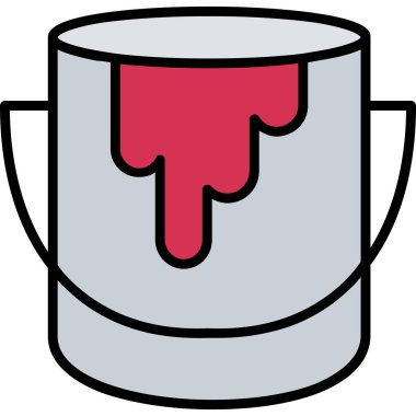 Bardak. Web simgesi basit illüstrasyon