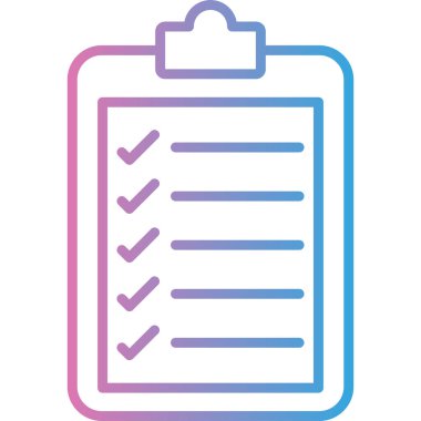 Simge vektör illüstrasyonunu listele