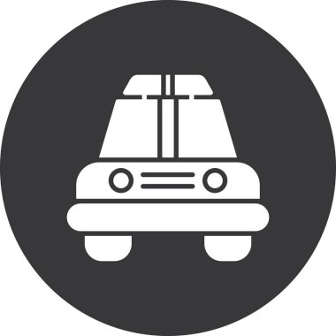 araba simgesi, vektör illüstrasyon tasarımı