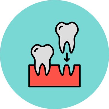 Diş. Web simgesi basit illüstrasyon