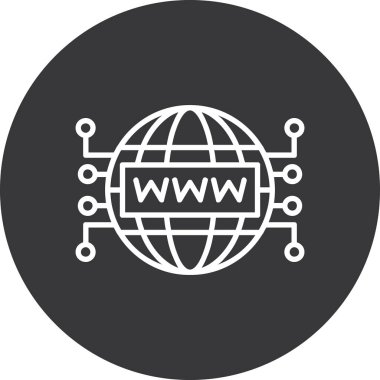 genel ağ vektör çizgisi simgesi