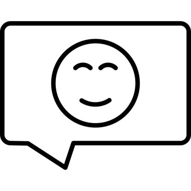 Sohbet simgesi, vektör çizimi