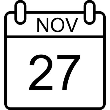 Takvim işareti simgesini, vektör çizim