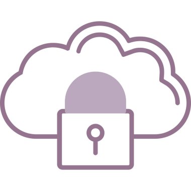 bulut bilgi işlem kilit simgesi
