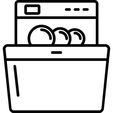 Mutfak. Web simgesi basit illüstrasyon