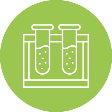 test tübü simgesi modern vektör çizimi