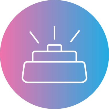 Kek. Web simgesi basit illüstrasyon