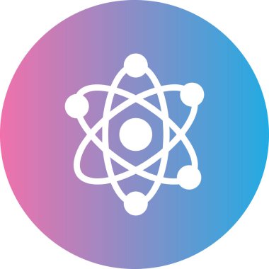 atom vektörü simgesi modern illüstrasyon