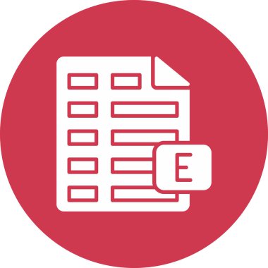 belge dosya simgesi, vektör illüstrasyonu