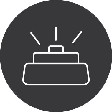 Kek. Web simgesi basit illüstrasyon